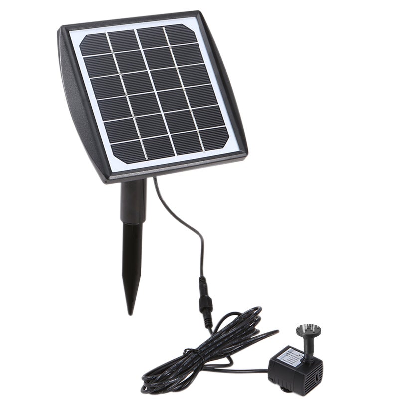 Pompa Fontannowa Solarna, Panel z Regulacją, Pompa DIY do Kąpieliska dla Ptaków, Zestaw do Akwarium/Małego Stawu/Ogrodu/Patio/Basenu