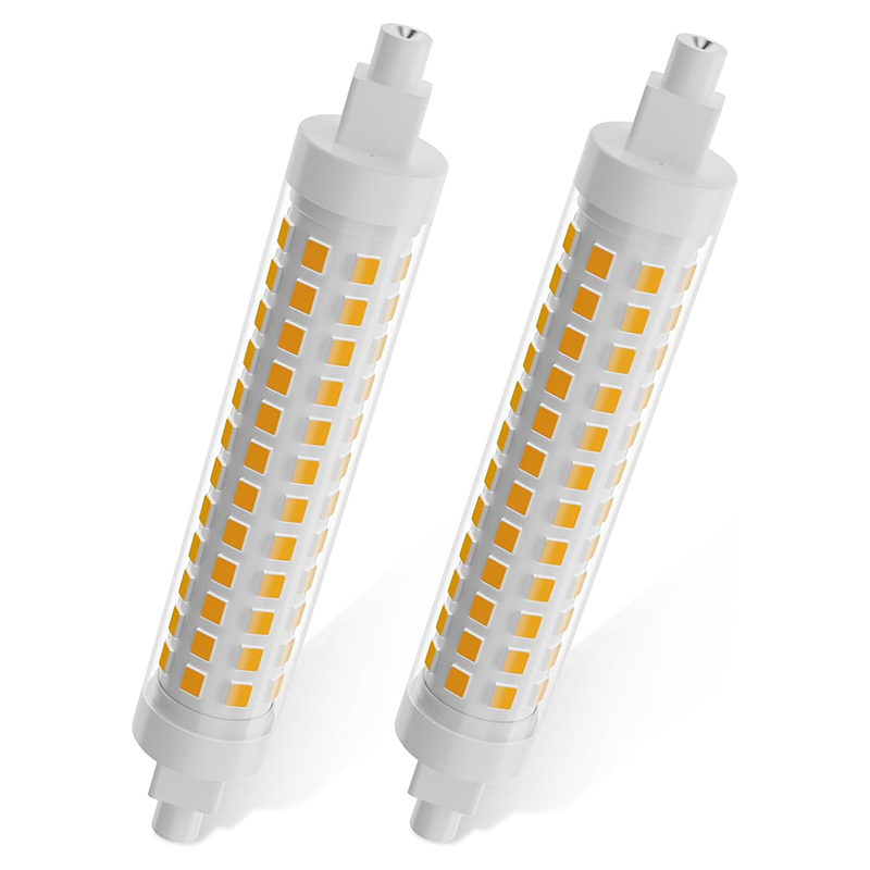 Żarówka LED R7s 118 mm, chłodne białe światło 3000 K, 9 W (odpowiednik żarówki halogenowej 125 W), 1300 lumenów, gniazdo R7s, opakowanie 2 szt.
