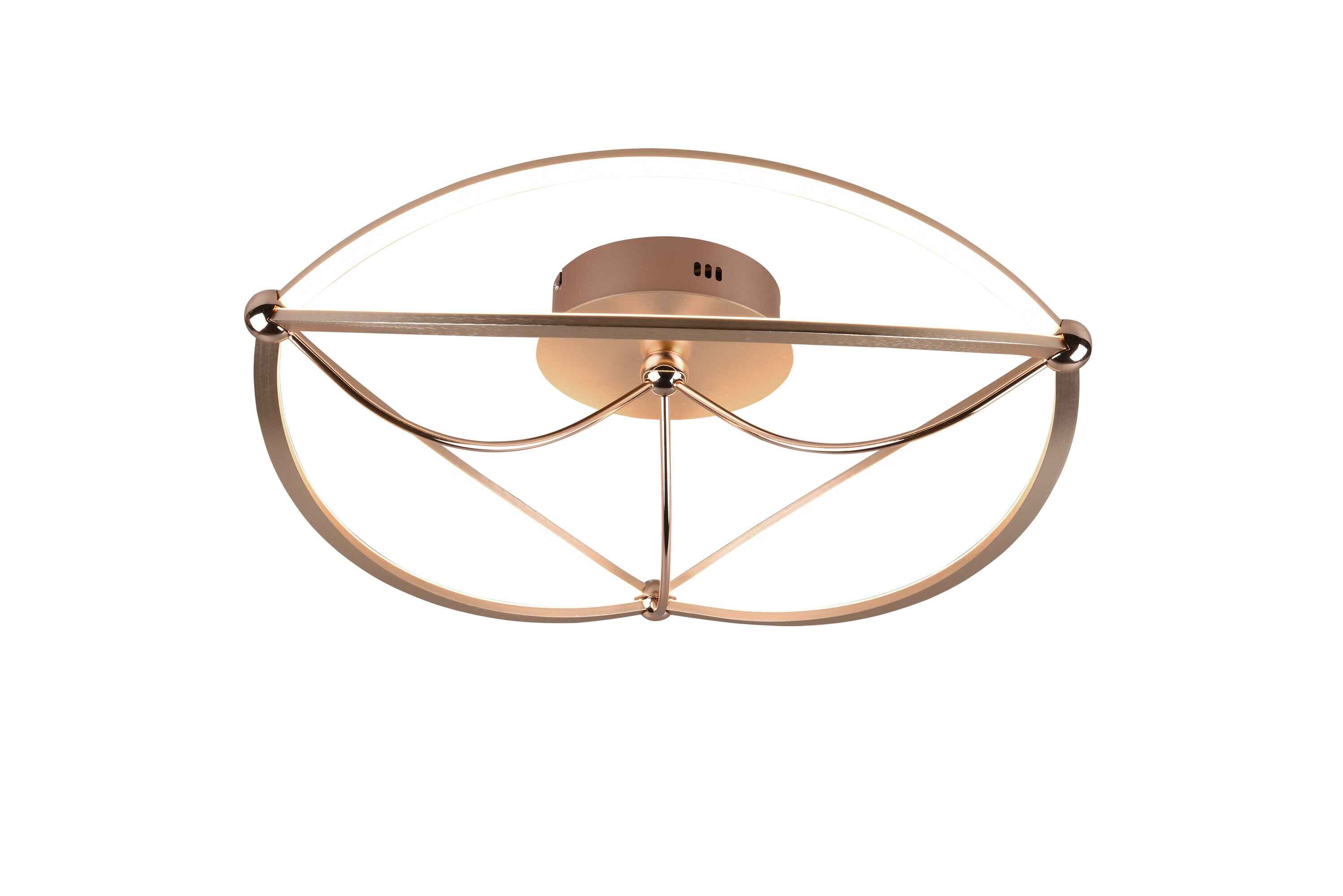 Lampa sufitowa nowoczesna wbudowany LED CHARIVARI złoty Trio 621290108