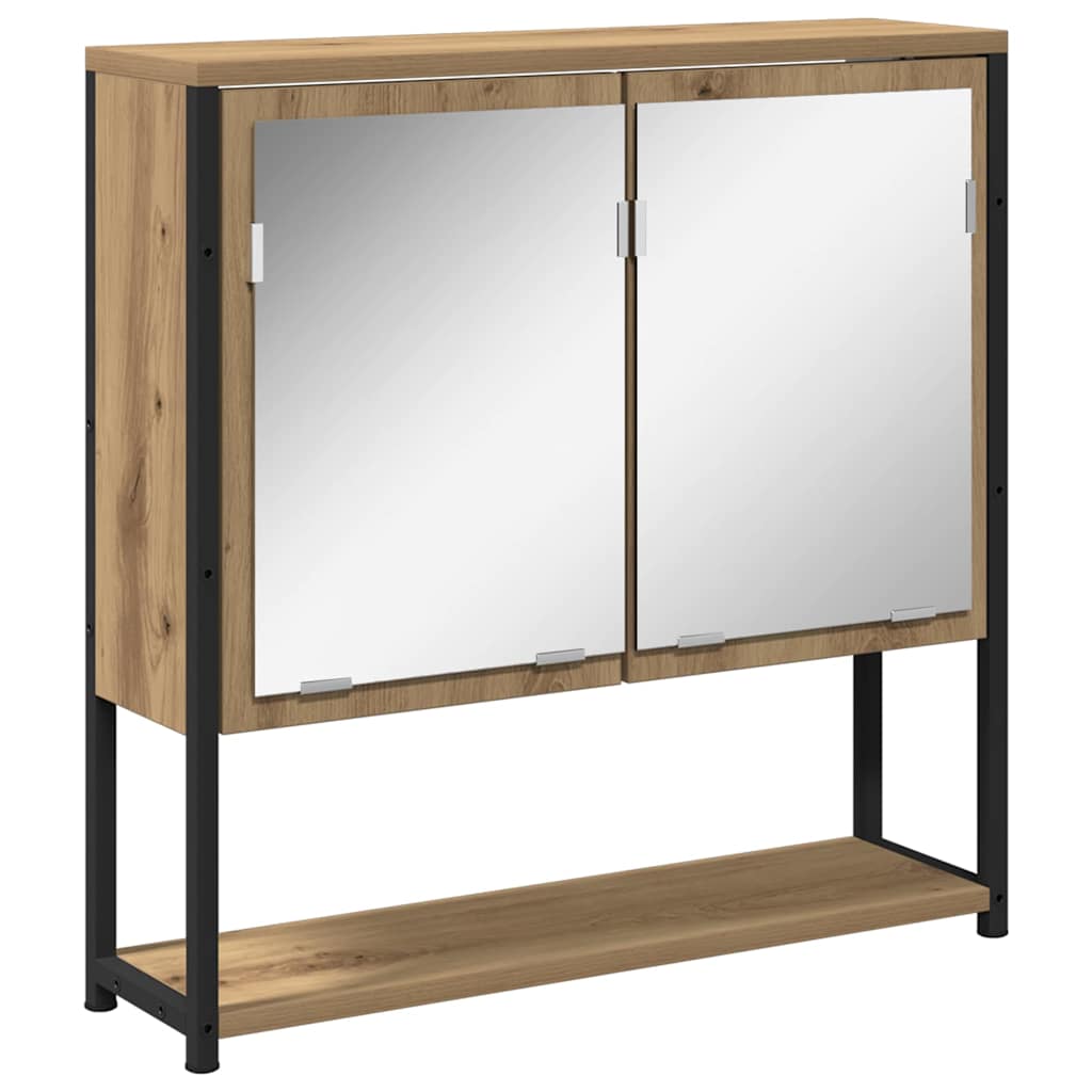Szafka z lustrem Dąb rzemieślniczy 60 x 16 x 60 cm