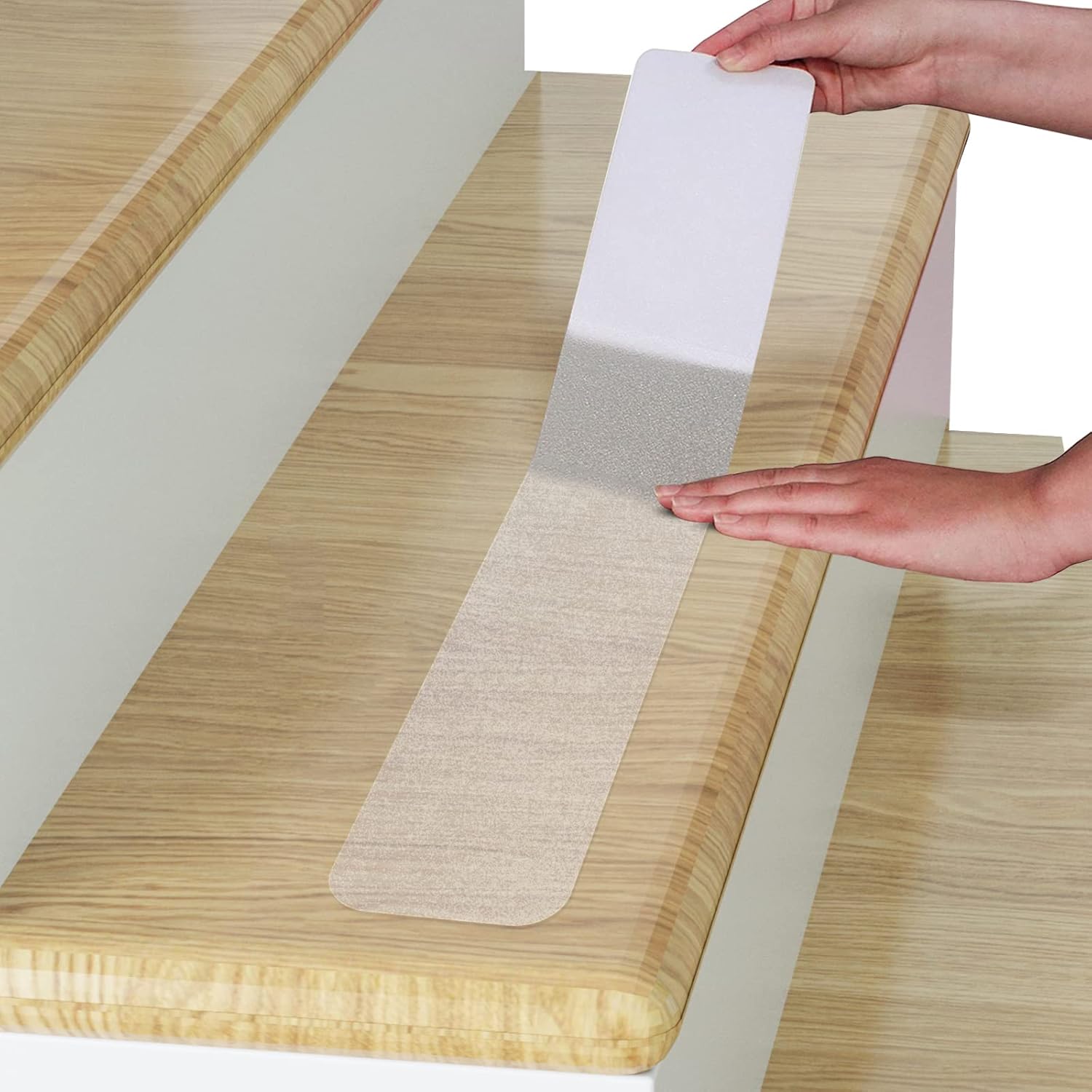 Taśma antypoślizgowa na schody, 60*10 cm, 15 szt., przezroczysta taśma antypoślizgowa, taśma antypoślizgowa trakcyjna, wodoodporna i antypoślizgowa