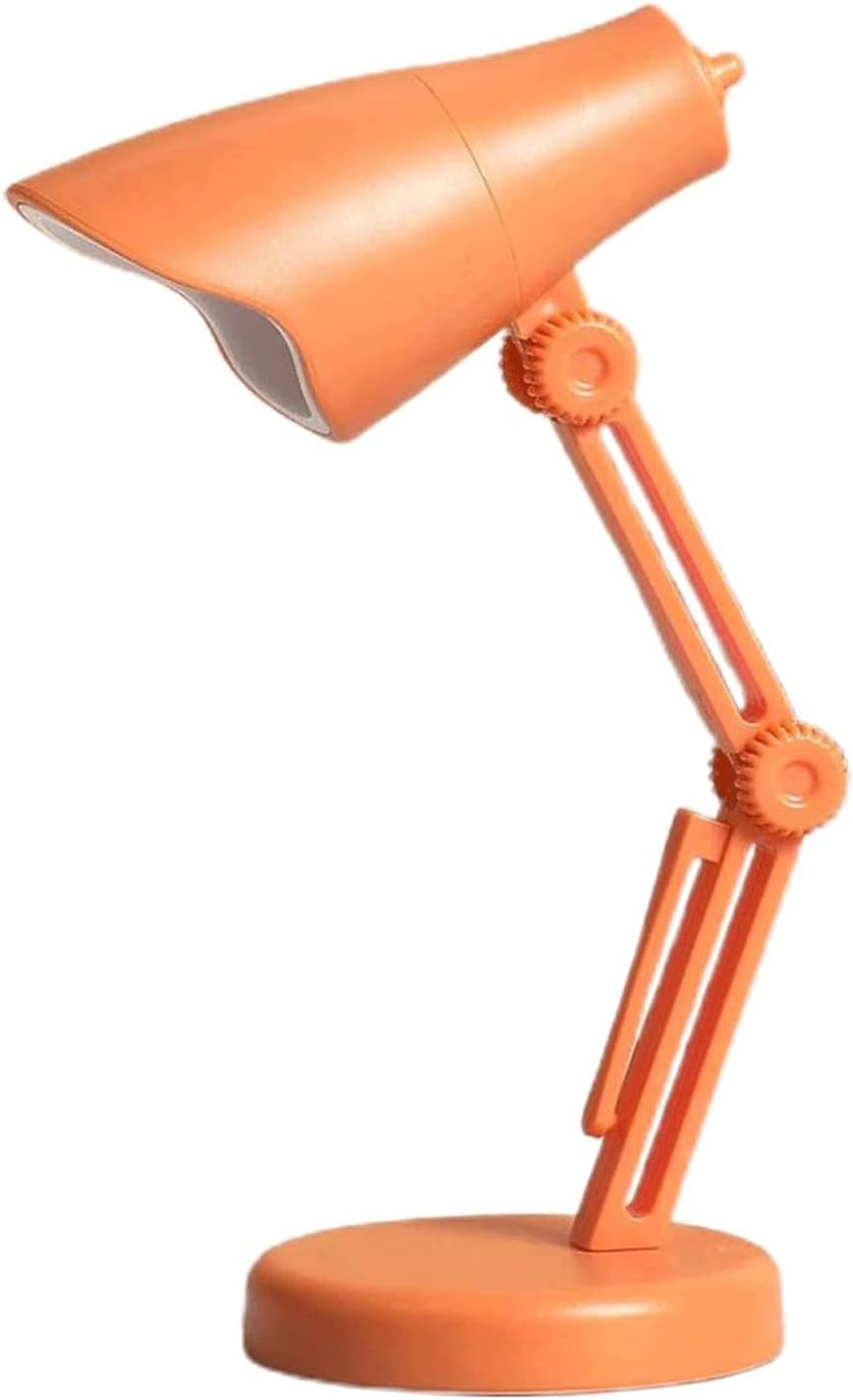 (Pomarańczowa) 3,8 * 10 cm Lampa biurkowa Mini LED Lampa biurkowa do pielęgnacji oczu Mała przenośna składana magnetyczna lampa stołowa Ochrona oczu L