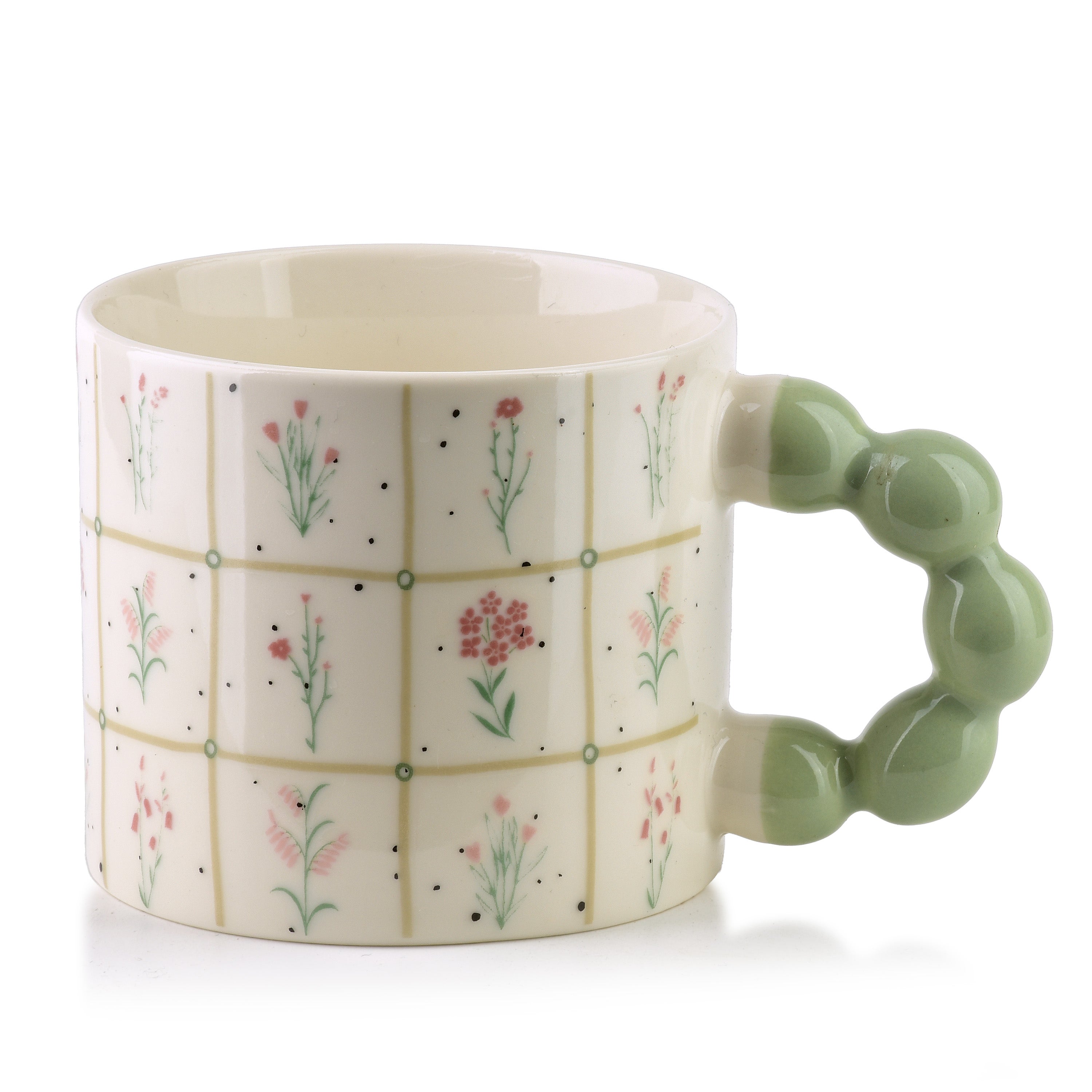 Kubek porcelana Mondex NARIA 9x14x8 zielony 1 szt