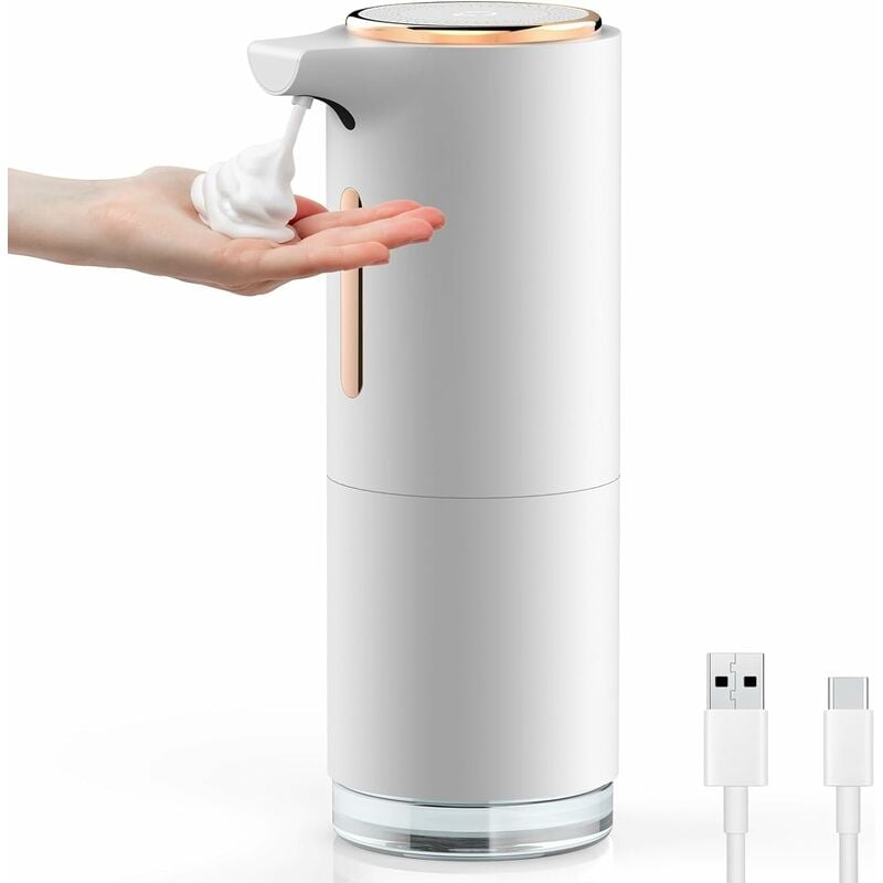 250 ml Automatyczny Dozownik do Mydła, Akumulator 1200 mAh Dozownik Mydła Kuchenny, 3 Poziomy Dozownik Mydła do Łazienki