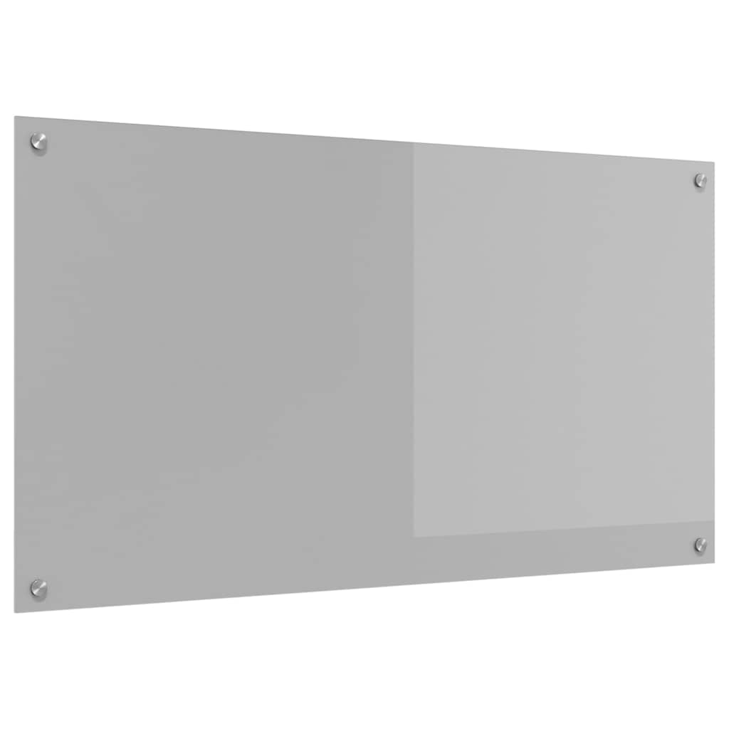 Panel Kuchenny ze Szkła Hartowanego 110x60 cm Jasnoszary do Kuchni