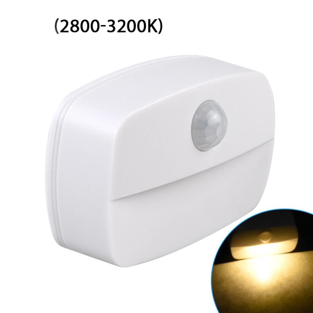 Bezprzewodowe lampki nocne z czujnikiem (zestaw 2 szt.), samoprzylepne, idealne na schody, korytarze i do sypialni. (Ciepłe, białe światło (2800K-320