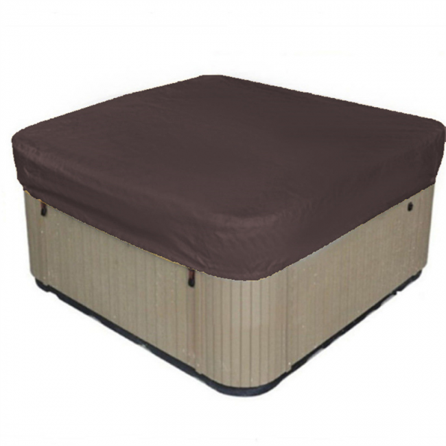 Solarna kwadratowa pokrywa basenowa, trwała ochrona przed promieniowaniem UV, pokrywa spa, zewnętrzna pokrywa ochronna na basen 207 x 207 x 30 cm