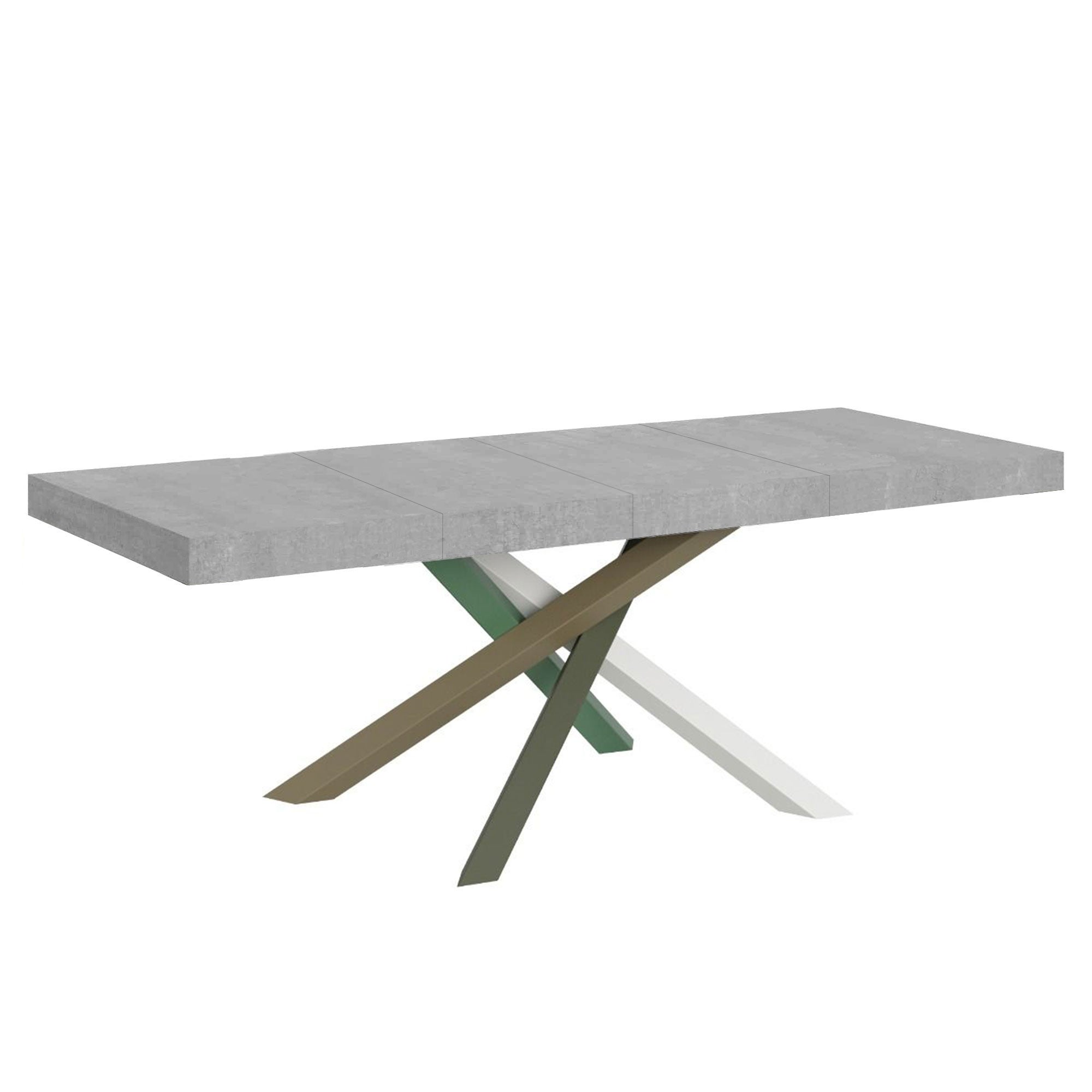 Stół rozkładany 90x180/284 cm Volantis Premium Cement rama 4/A