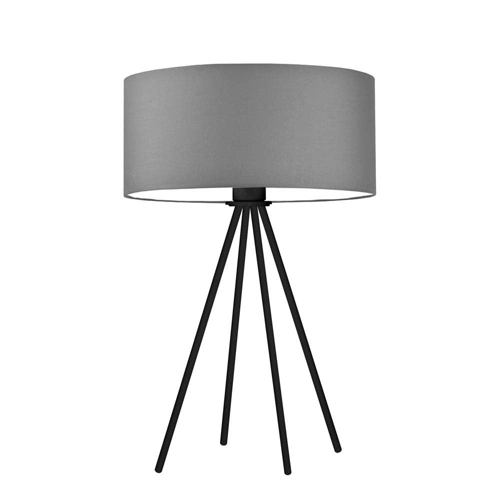 Lampka nocna na biurko lampa biurkowa LED z abażurem walec 30cm SOLARIS