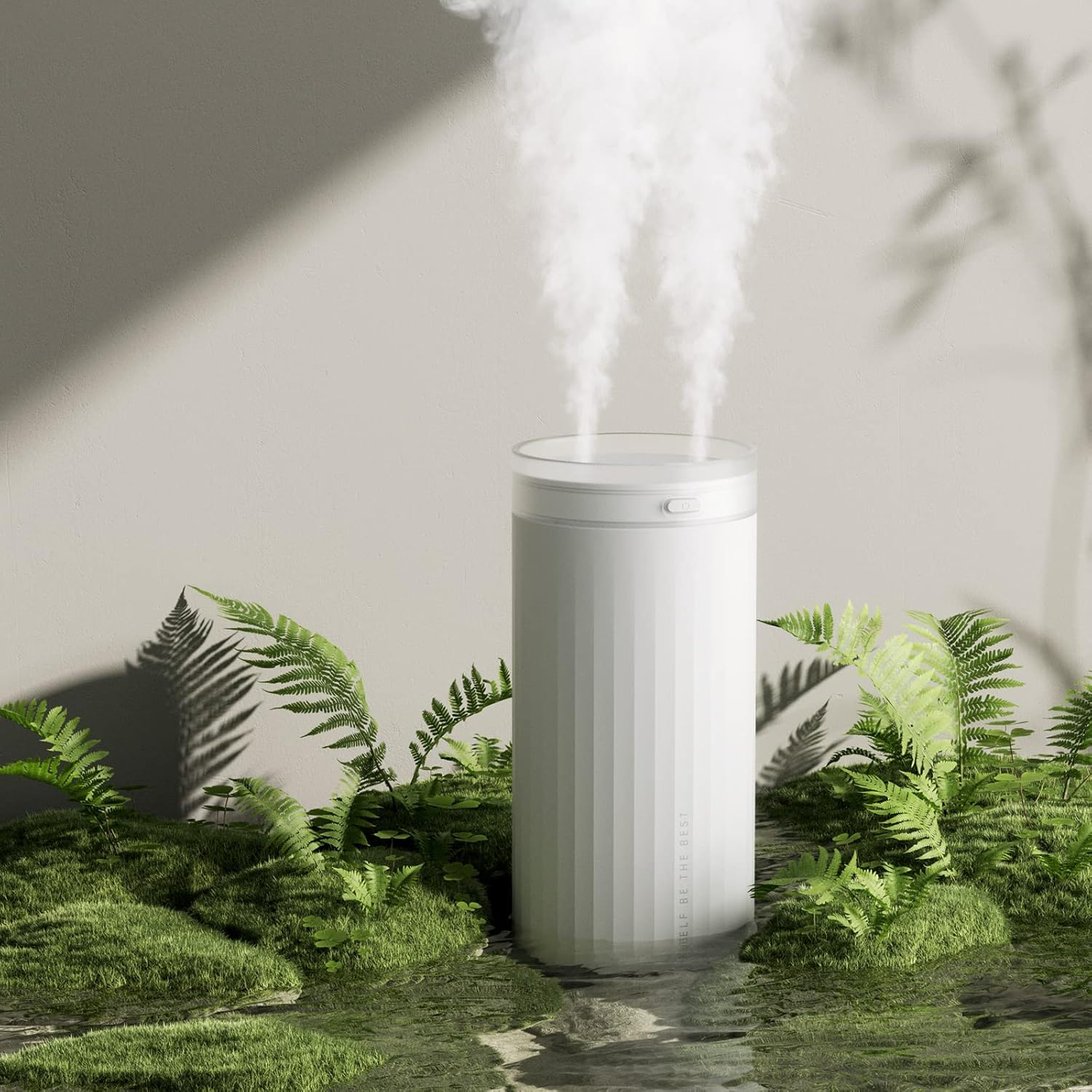 Kompaktowy, biały nawilżacz powietrza, 500 ml mini, przenośny nawilżacz powietrza, cichy, chłodny nawilżacz powietrza do sypialni, podwójne wyjście