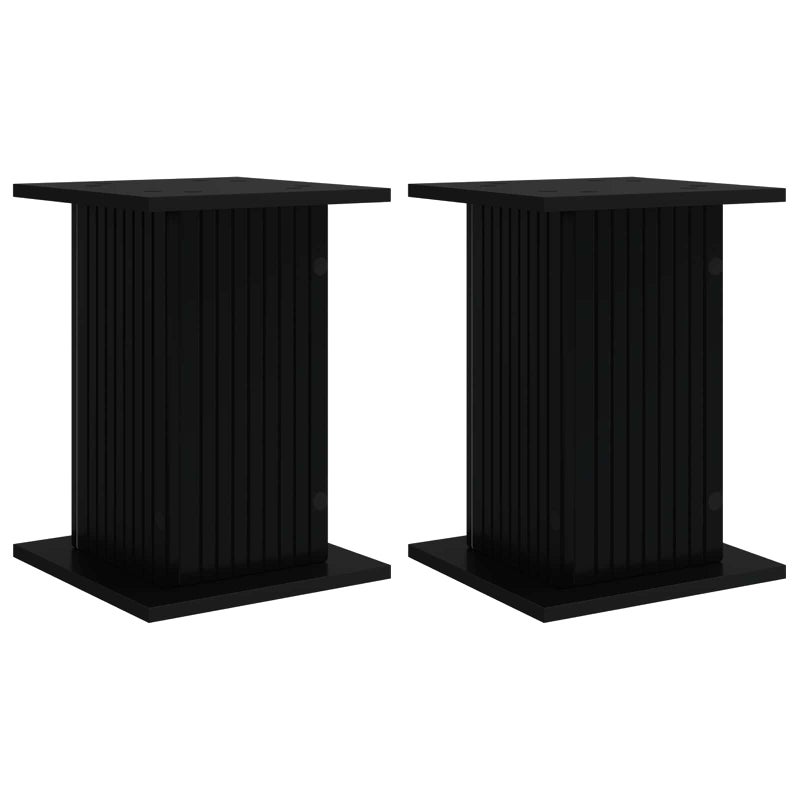 2x Stojak na Rośliny 43 cm Czarny do Salonu