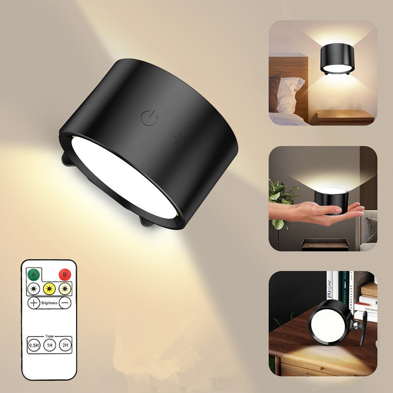 Magnetyczna lampa ścienna LED, lampka nocna, lampka do czytania w sypialni, lampa nastrojowa, lampka nocna, 350 lm