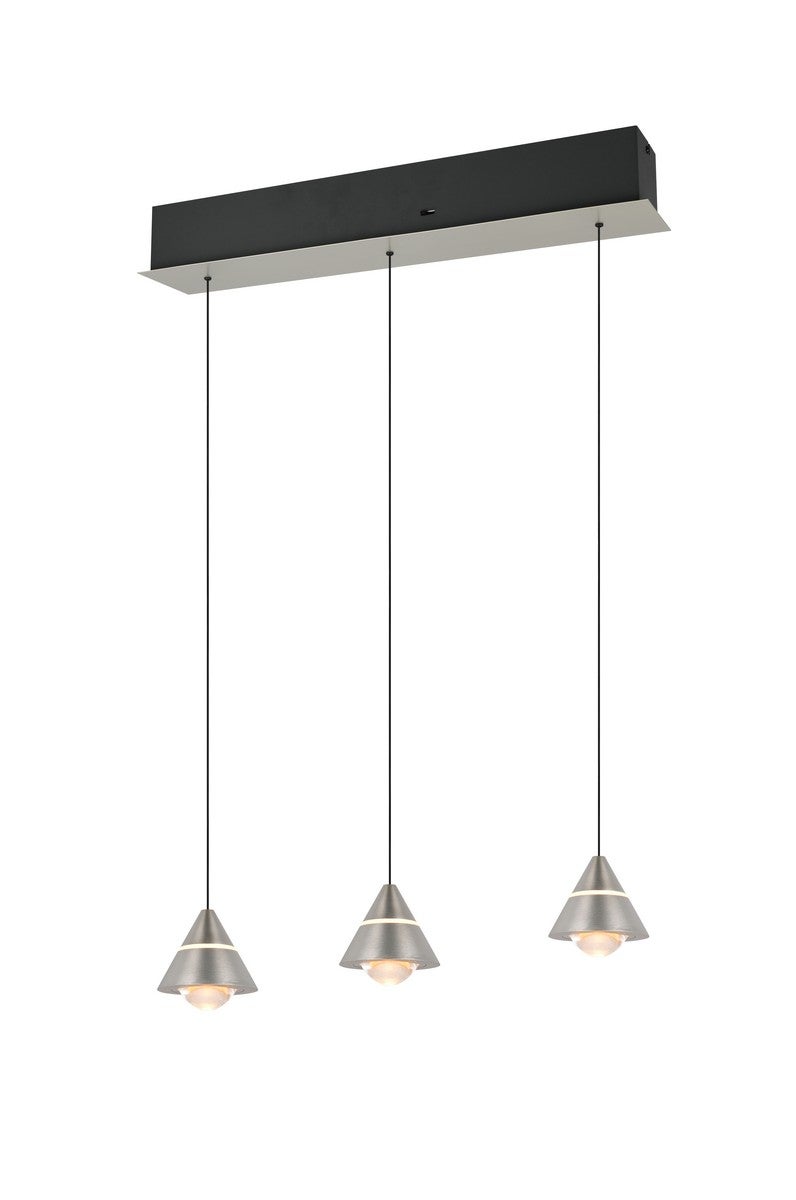 Lampa wisząca LED ROMEO 21W Odcienie bieli 2100lm metal srebrna wym:200x55x10cm IP20 Trio