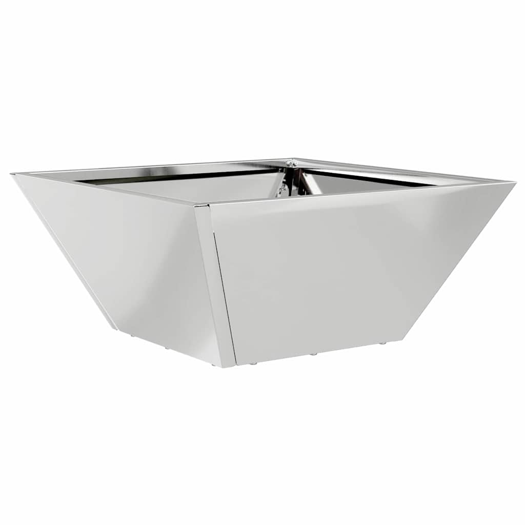 Doniczka ogrodowa Srebrny 35 x 35 x 15 cm Stal Galwanizowana