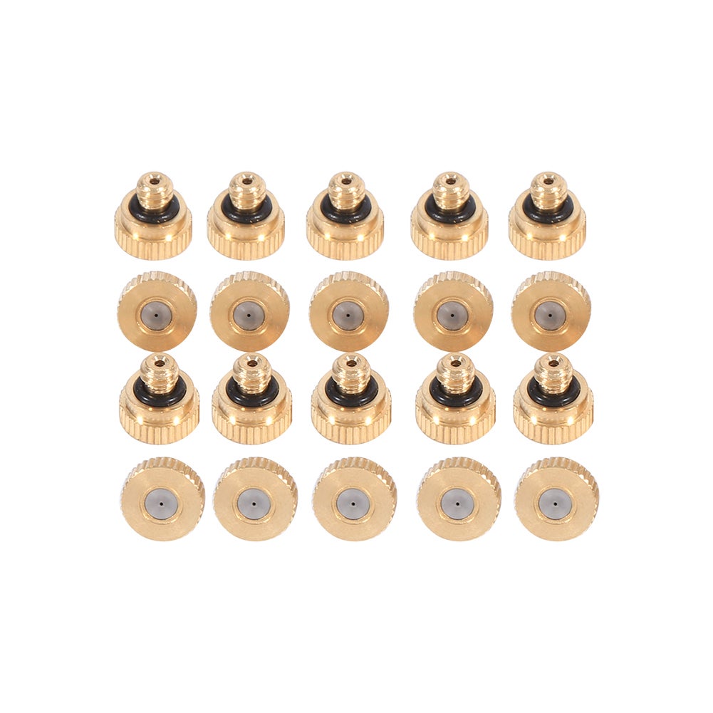 mosiądz dysze zraszające mgiełką do system chłodzenia (0.4 mm) 10/24 UNC ogród 20pcs