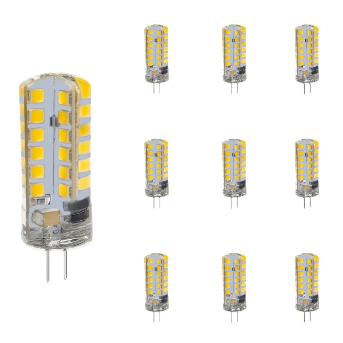 Koraliki LED, trzonek G4, koraliki kryształowe 220V 5W, ciepłe światło, żarówki energooszczędne, rdzeń lampy, (10 sztuk)