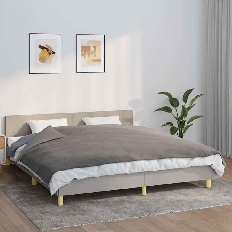 Koc obciążeniowy z poszewką, szary, 155x220 cm, 11 kg, tkanina vidaXL