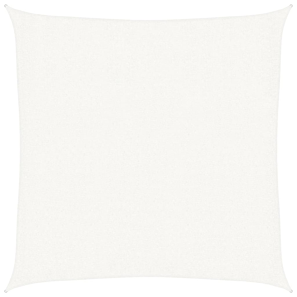 Żagiel przeciwsłoneczny biały 160 g/m², 3 x 3 m, wykonany z HDPE, do ogrodu, tarasu lub balkonu
