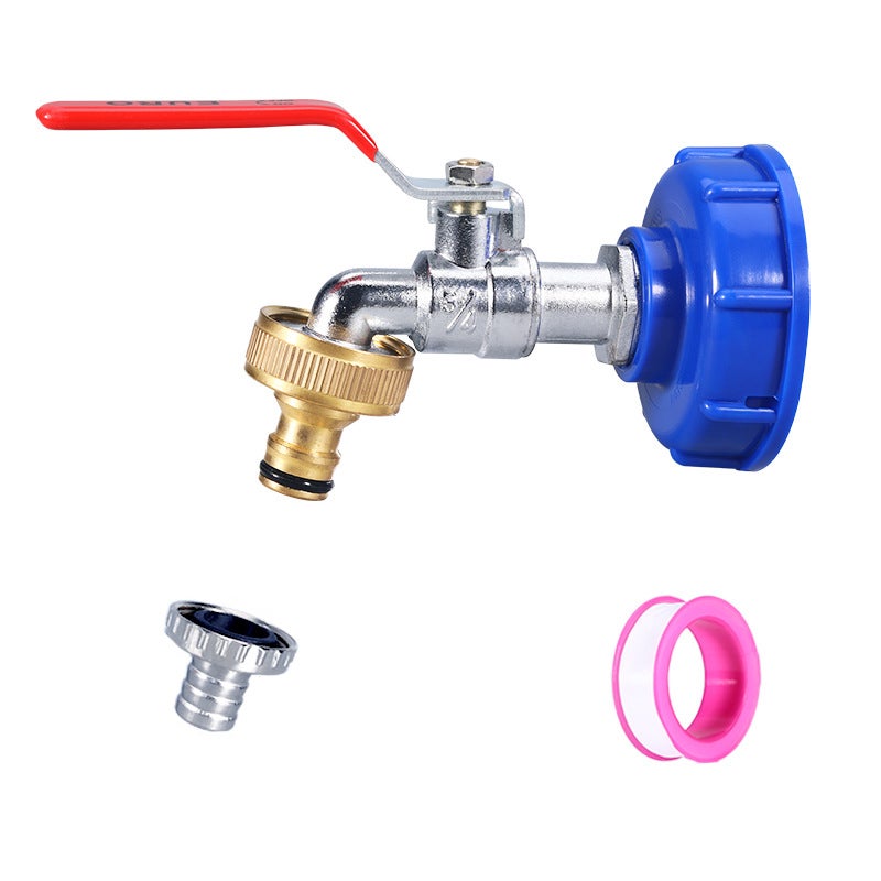 Bateria z adapterem do zbiornika IBC Kran ze stopu 3/4 cala
