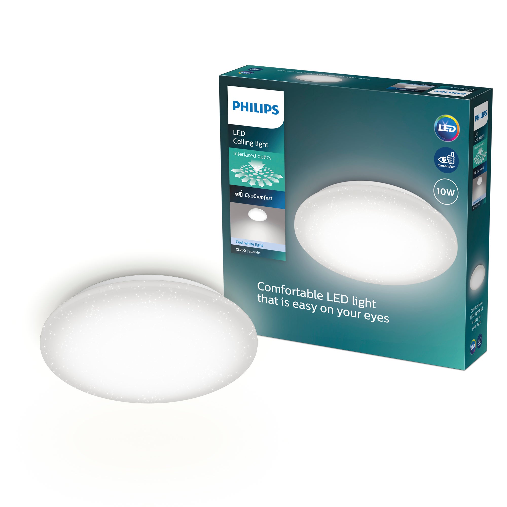 Plafon Philips Lampa Sufitowa 10W 1100lm 4000K z Efektem Gwiazd Moire CL200