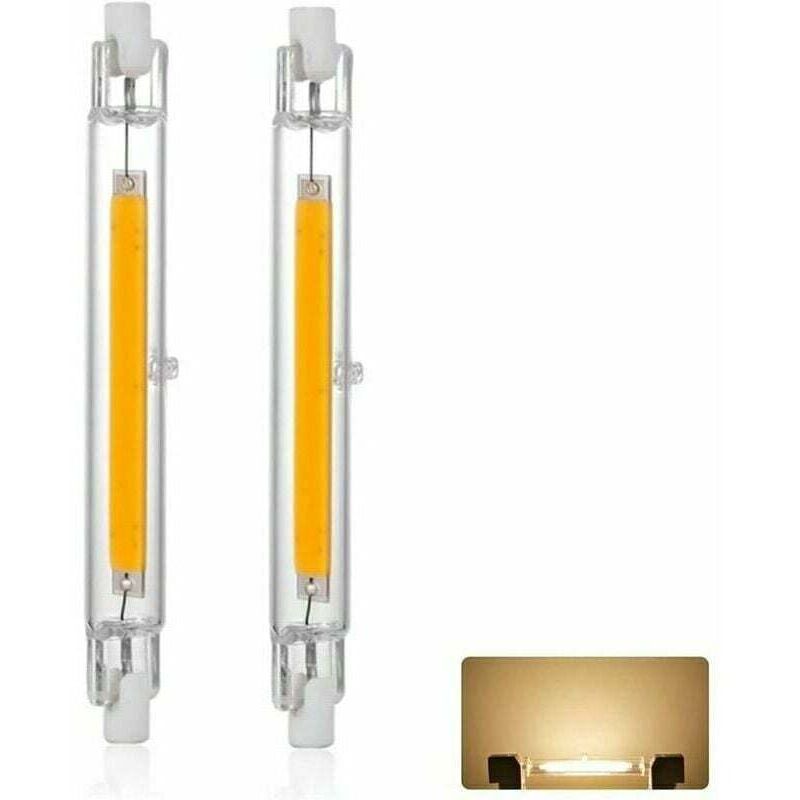 Żarówka LED R7S 118 mm 20 W z możliwością ściemniania, ciepła biel 3000 K, 3000 lm, oświetlenie 360 stopni, bez migotania, opakowanie 2 szt.