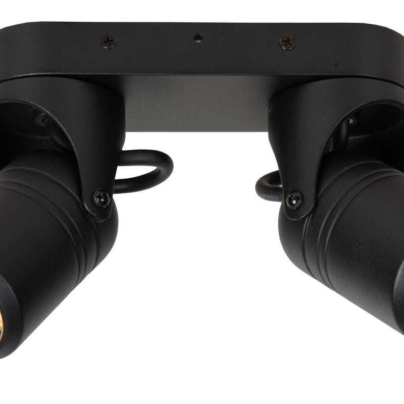 Lampa sufitowa zewnętrzna NIORT czarna 2xGU10x6W wym:15,9x20,5x11,2cm IP44 Lucide