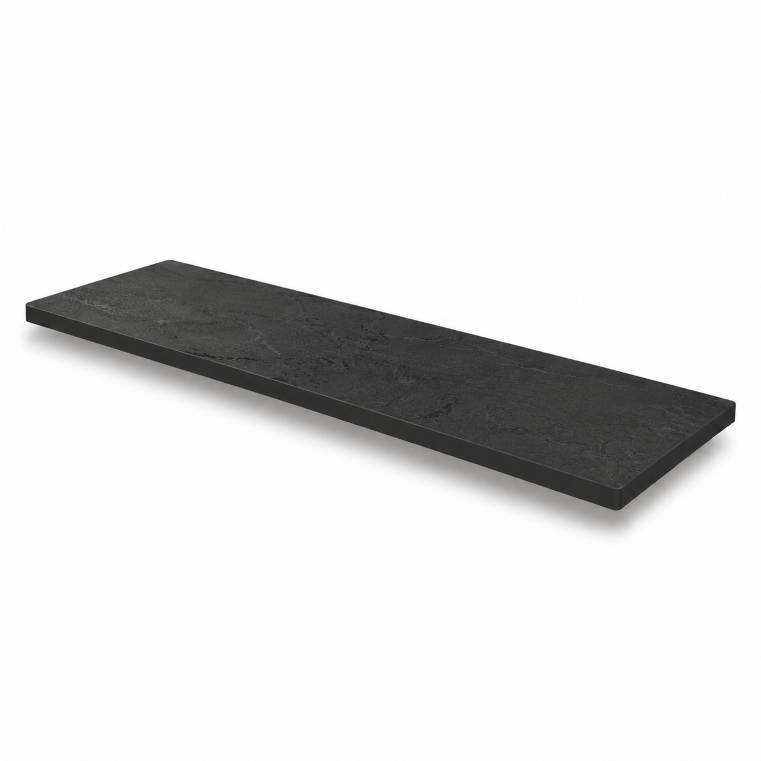 Półka łazienkowa wodoodporna HPL 12 mm Czarny 0190SL 20x11,5 cm
