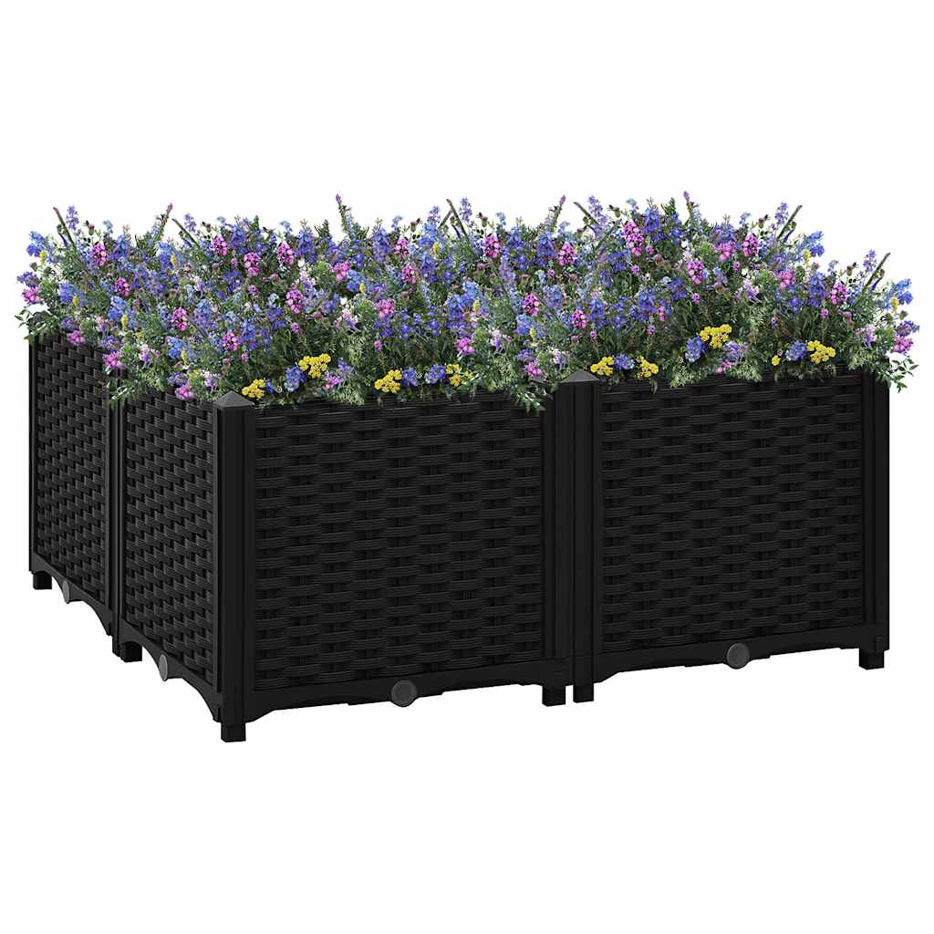 Donica do podniesionej rabaty, 80x80x38 cm, polipropylen vidaXL
