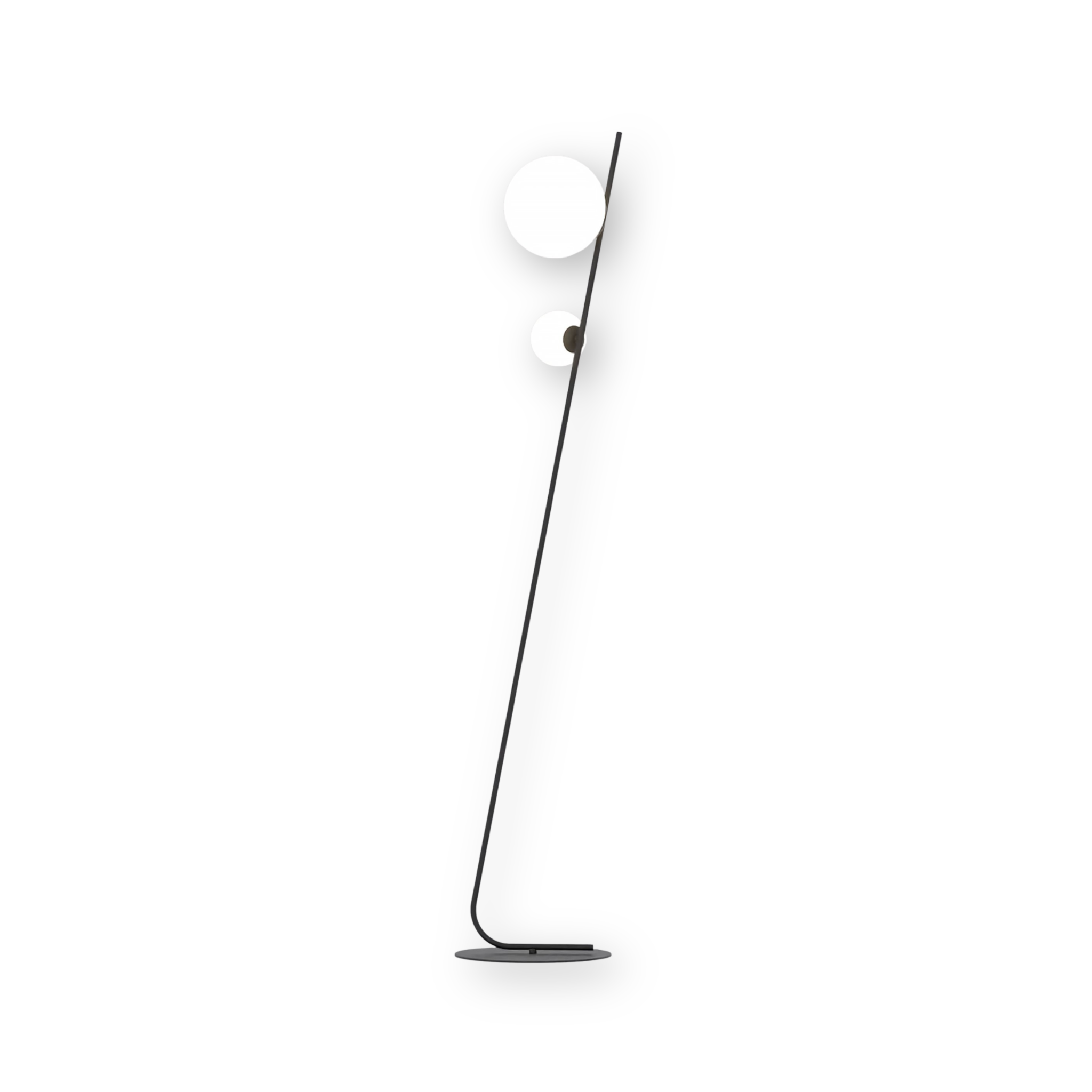 Lampa stojąca TATU czarno-biała 2xG9x8W metal wym:150x29x15cm IP20 Emibig