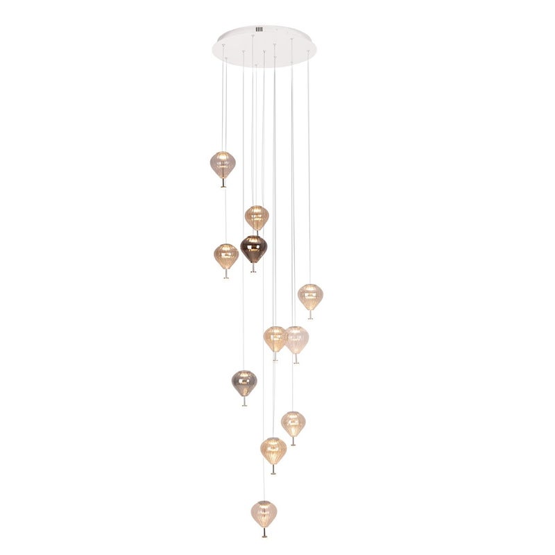 Lampa wisząca okrągła dekoracyjna 11 punktowa PALLONCINI LED 66W P0526D Maxlight