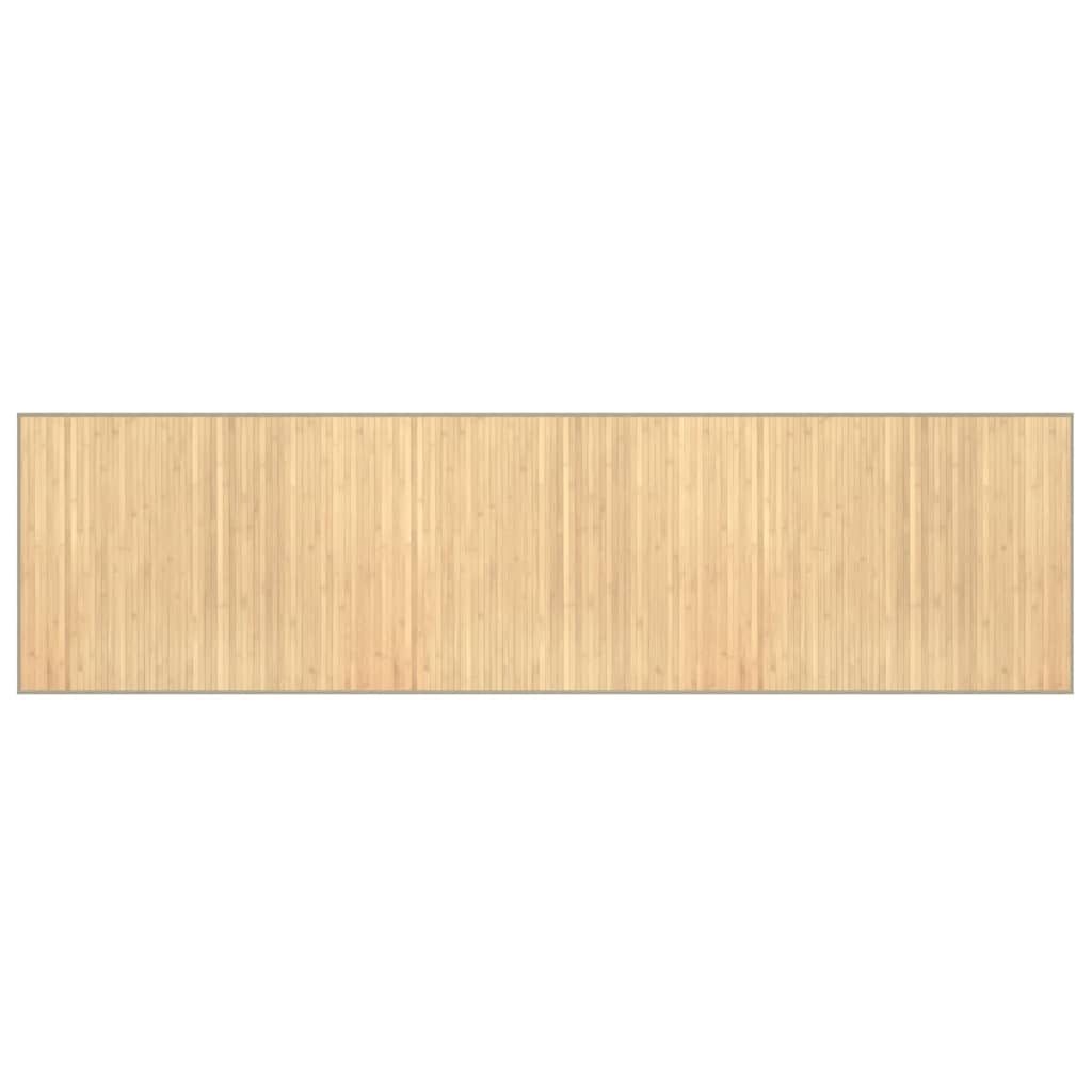 Dywan Bambusowy 80x300 cm Jasny Naturalny do Salonu Antypoślizgowy