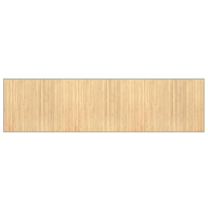 Dywan Bambusowy 80x300 cm Jasny Naturalny do Salonu Antypoślizgowy