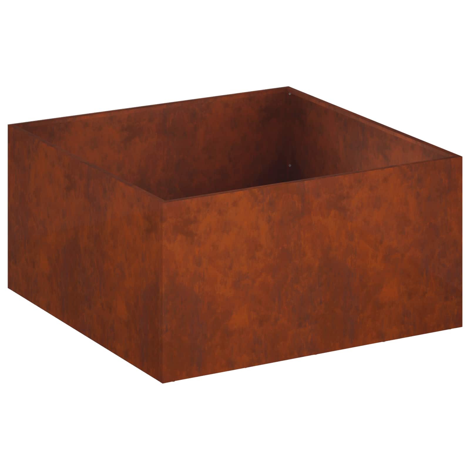 Donica Ogrodowa Corten 60x60x40 cm Rdzawa na Taras na Balkon na Kwiaty