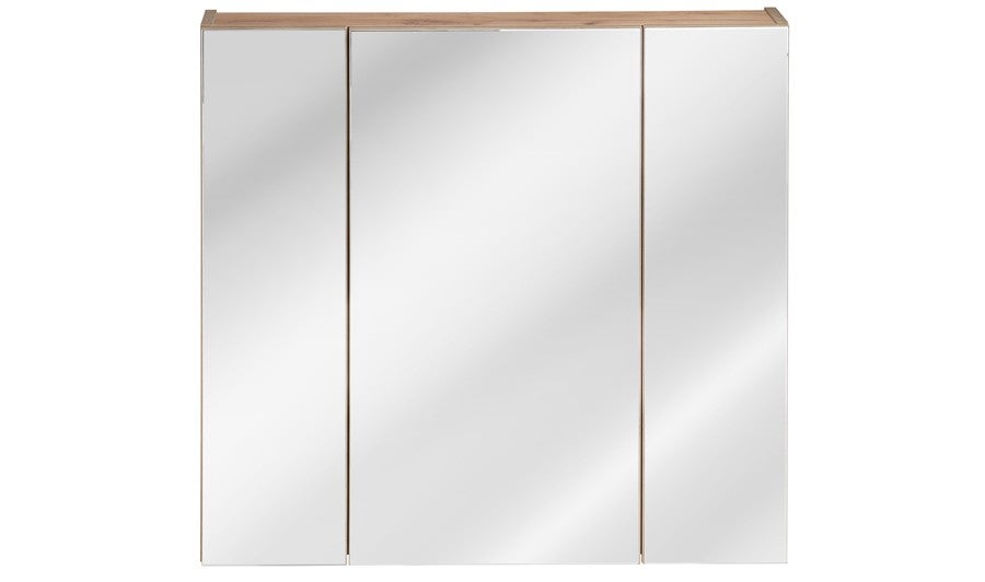 Szafka Comad łazienkowa CAPRI 843 80 cm dąb z lustrem
