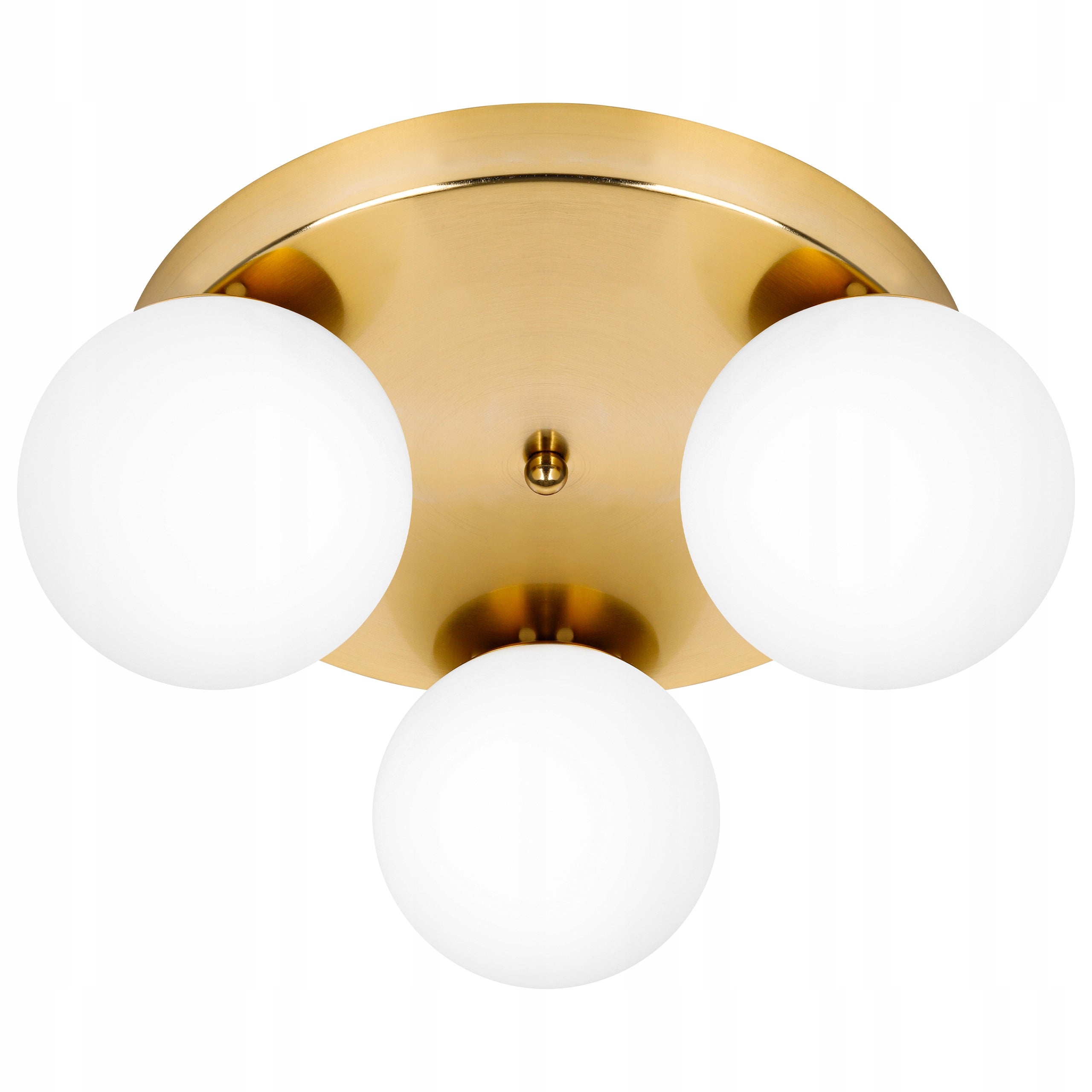 Lampa sufitowa wisząca 3x LED E27 Bali żyrandol oprawa szklane kule złota MasterLED