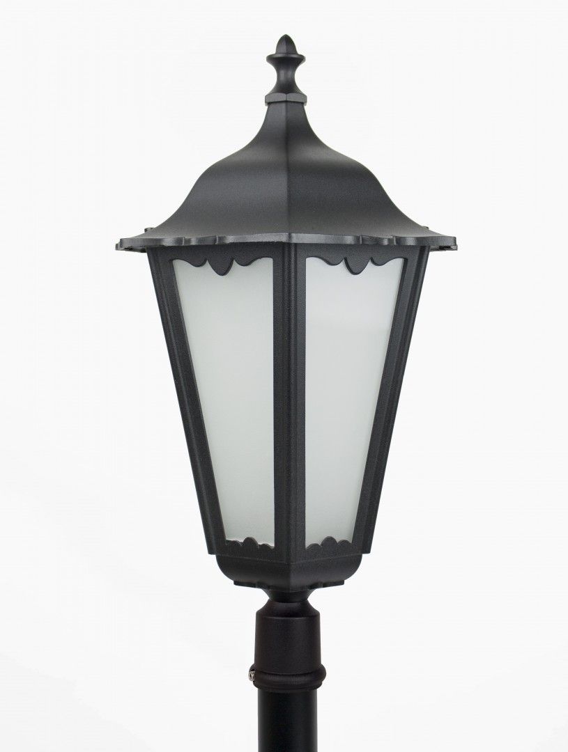 Lampa ogrodowa stojąca Retro czarna 1xE27x100W IP43 wym: 120 x 30 x 30 cm aluminium SU-MA