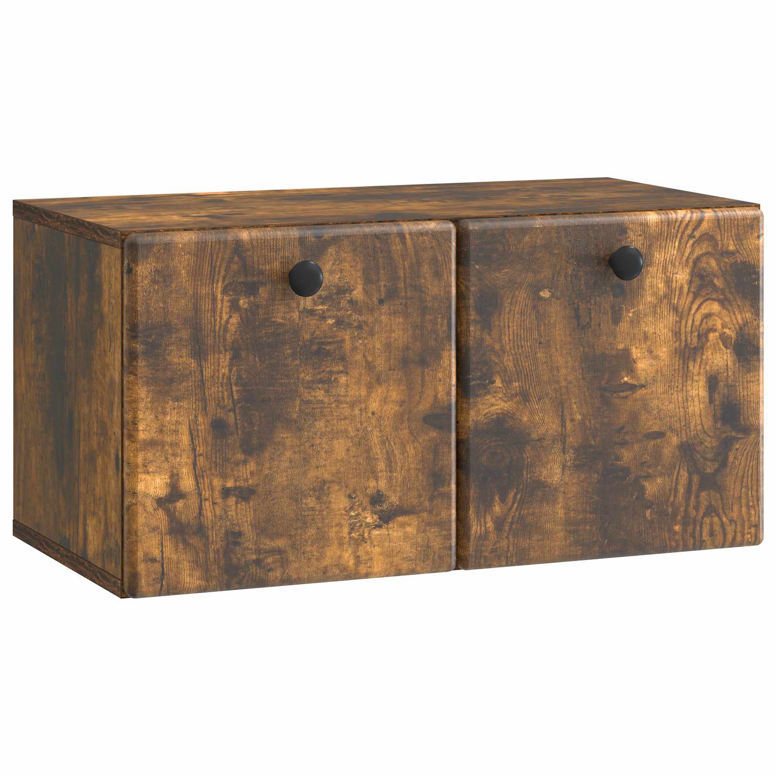 Szafka RTV montowana na ścianie 59,5 x 31 x 30 cm Dąb wędzony