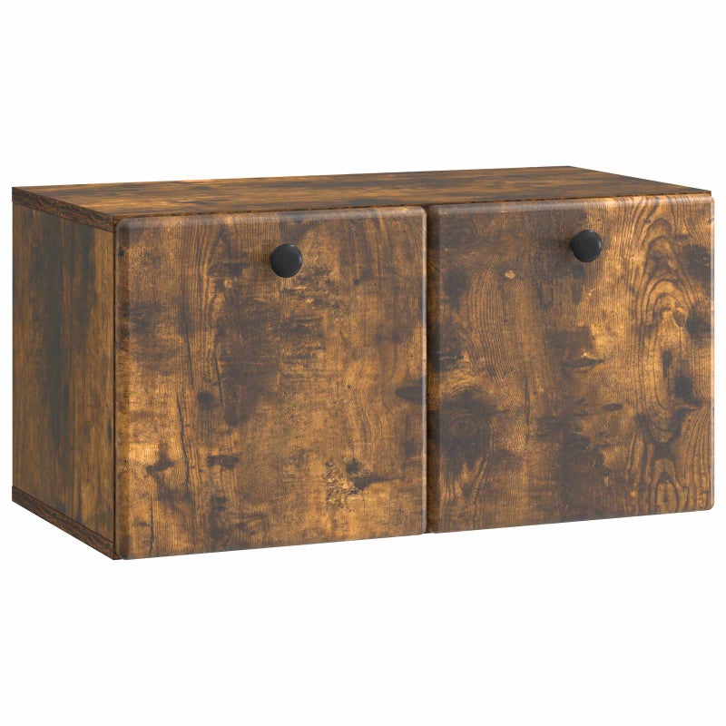 Szafka RTV montowana na ścianie 59,5 x 31 x 30 cm Dąb wędzony