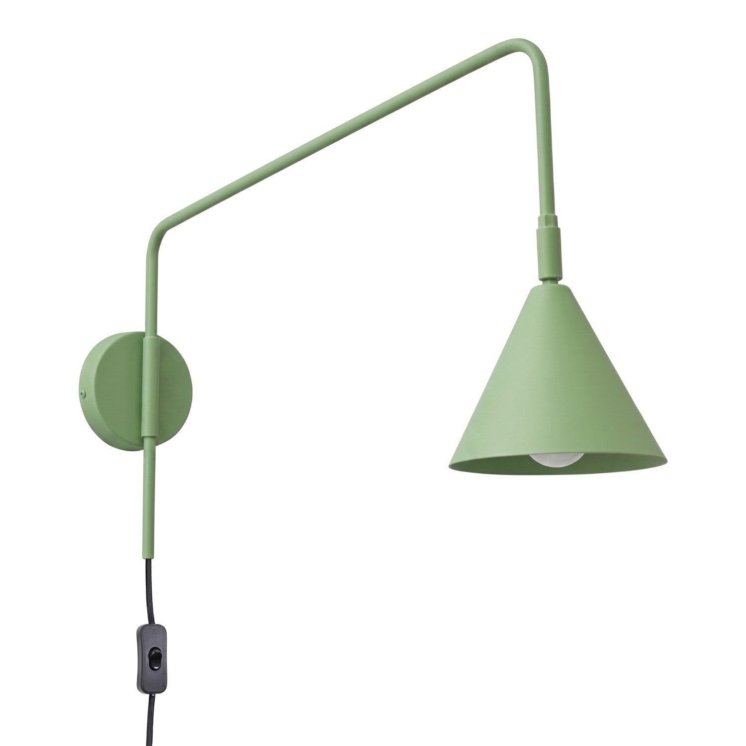 Sollux Nox Kinkiet Dome Sage Plug In 1x E14 Włącznik/wyłącznik