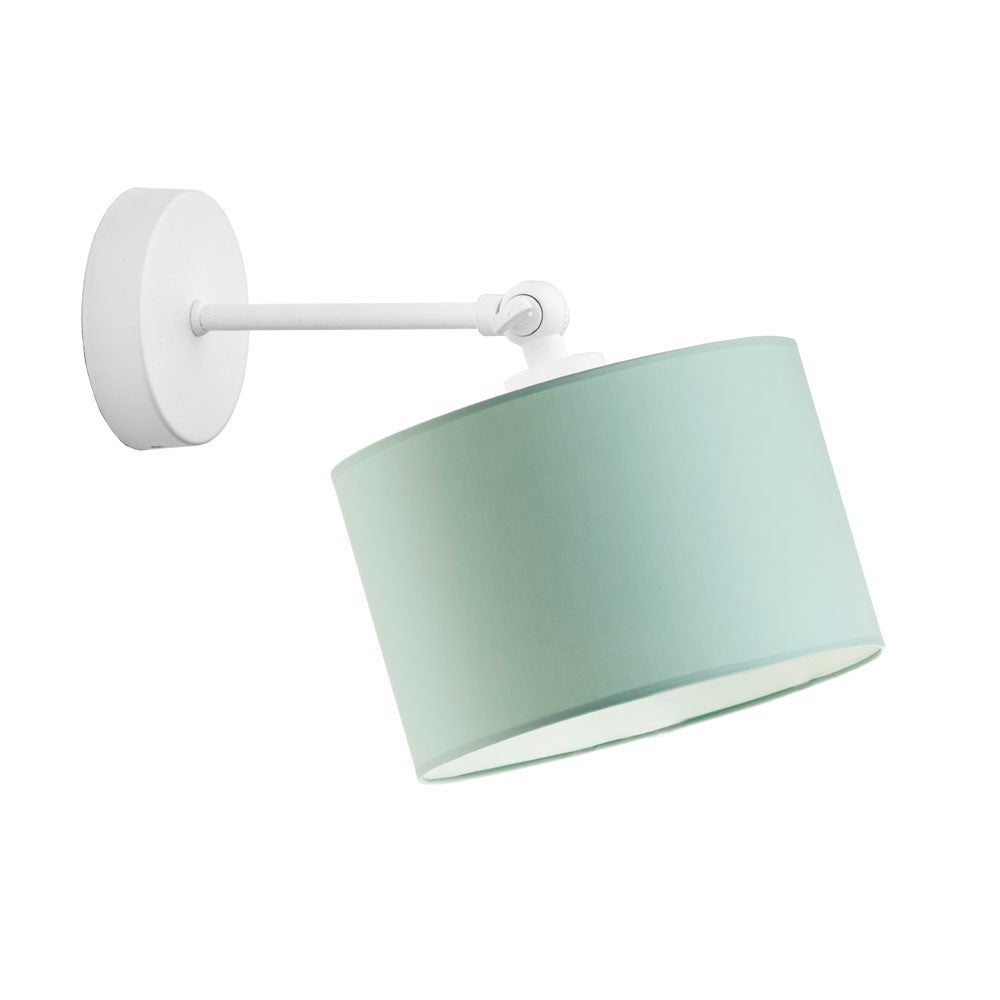 Kinkiet przegubowy lampa ścienna lampa na ścianę regulowany z abażurem walec LOKO