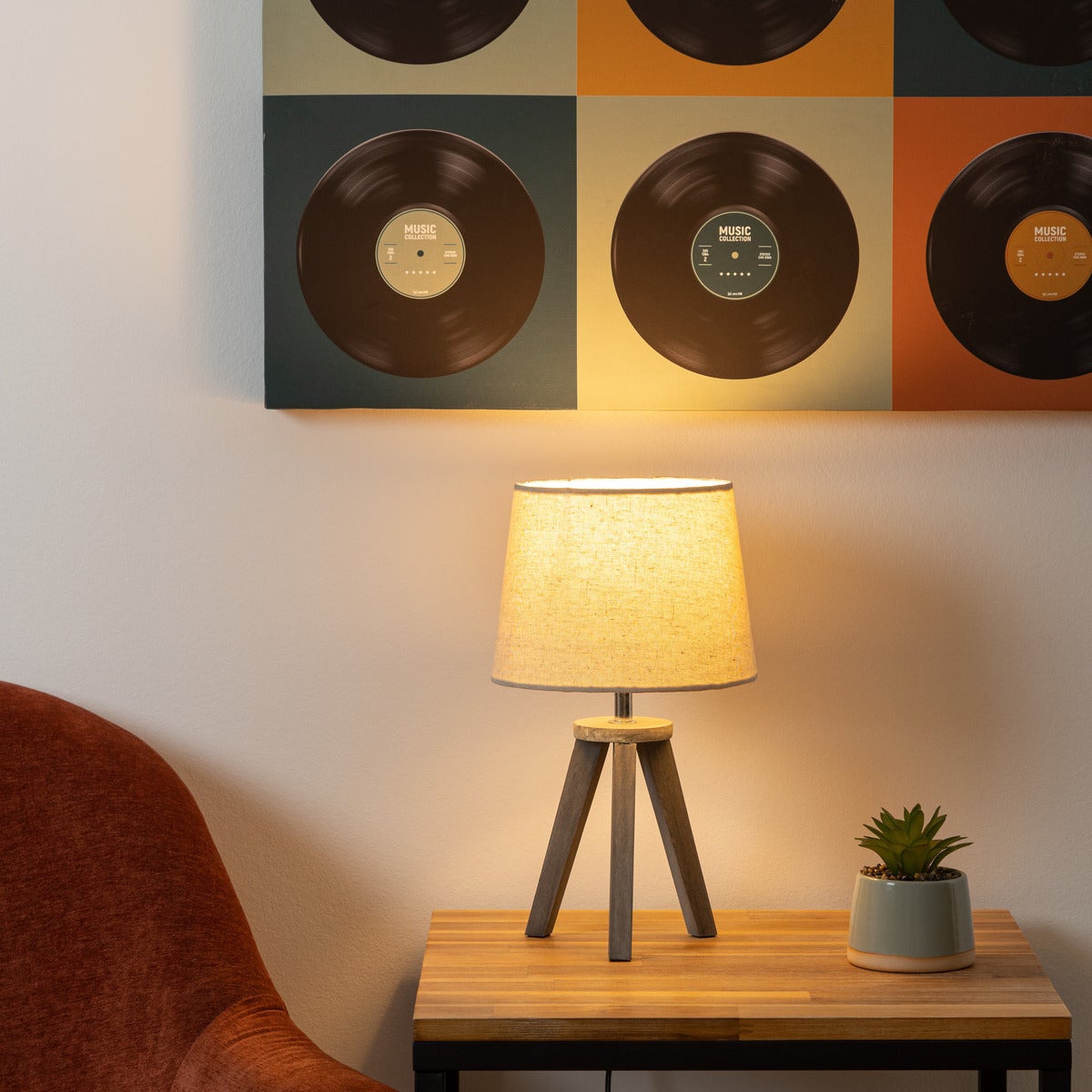 Lampka nocna Mini kość słoniowa | DREWNO