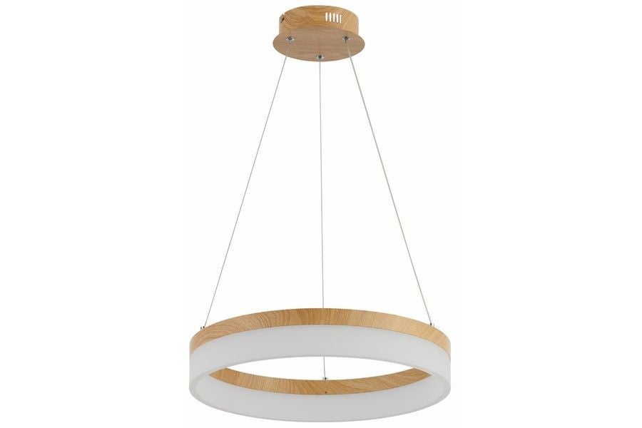 Lampa wisząca Cornelia LED 24W Neutralna biel 1920lm jasne drewno wym: 100 x 40 x 40 cm Reality