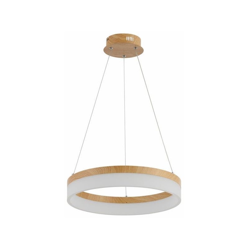 Lampa wisząca Cornelia LED 24W Neutralna biel 1920lm jasne drewno wym: 100 x 40 x 40 cm Reality