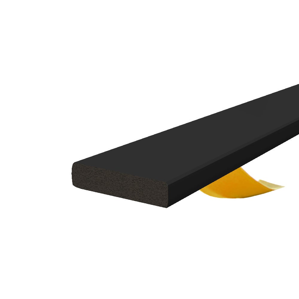 Uszczelka samoprzylepna EPDM I 8x2 mm czarna do okien i drzwi 50 m