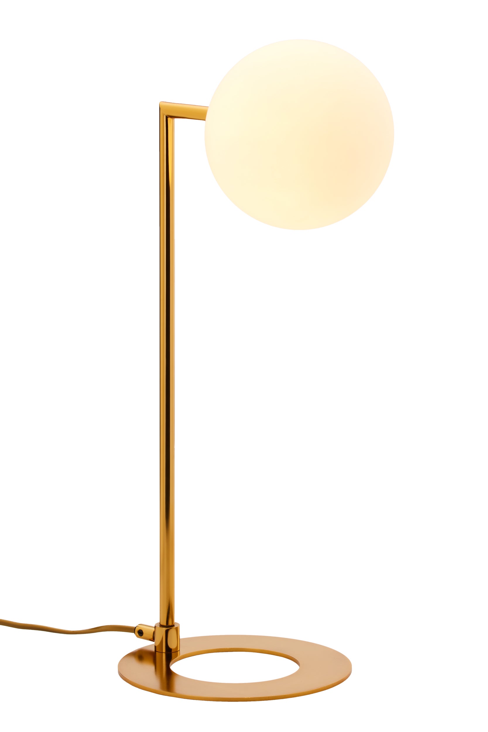 Lampka nocna Jupiter FEME złoto-biała szkło G9 50x16x26 cm 1 szt.
