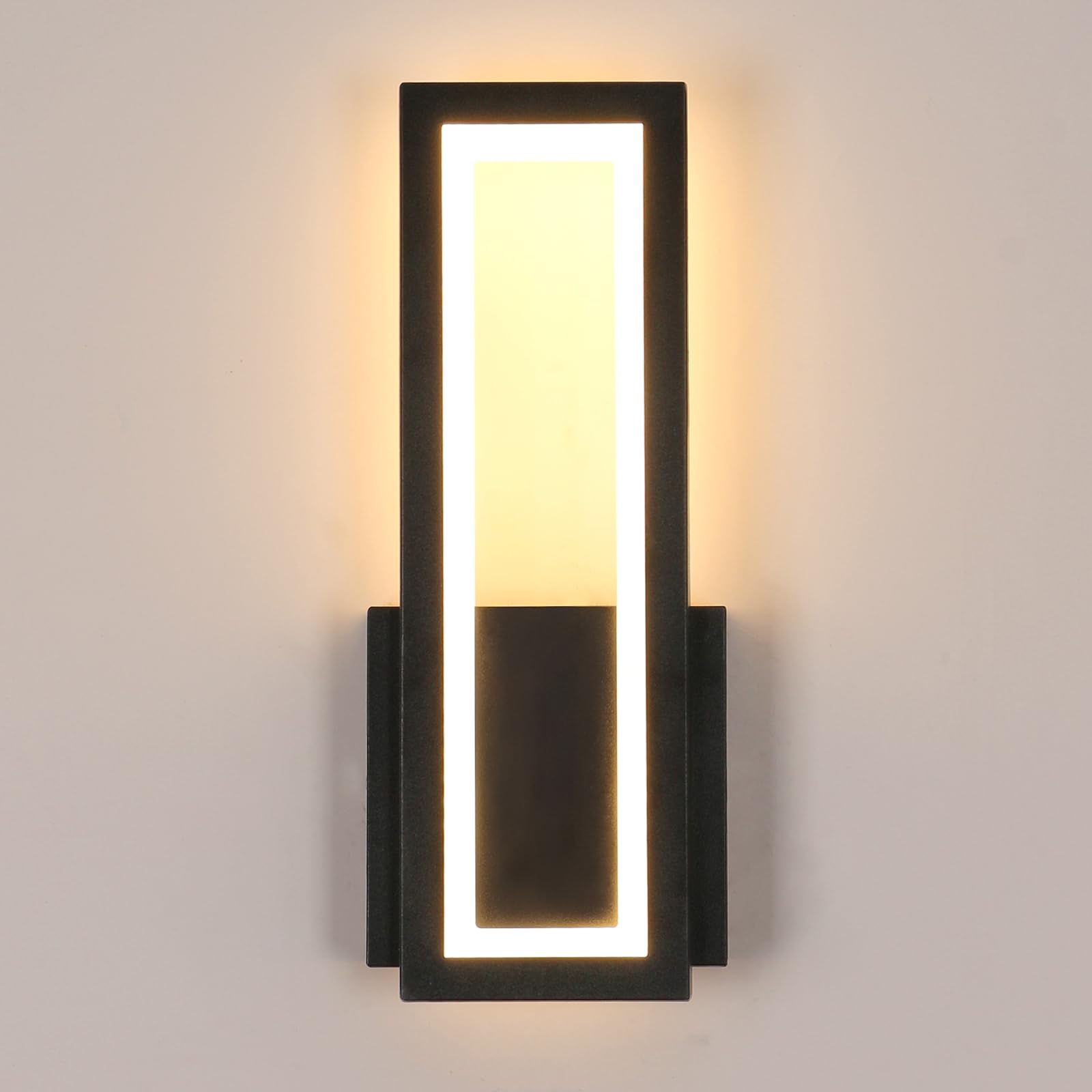 Nowoczesna lampka nocna LED 17 W z akrylowym kloszem, idealna do sypialni, korytarzy, salonów i klatek schodowych, 32 cm.