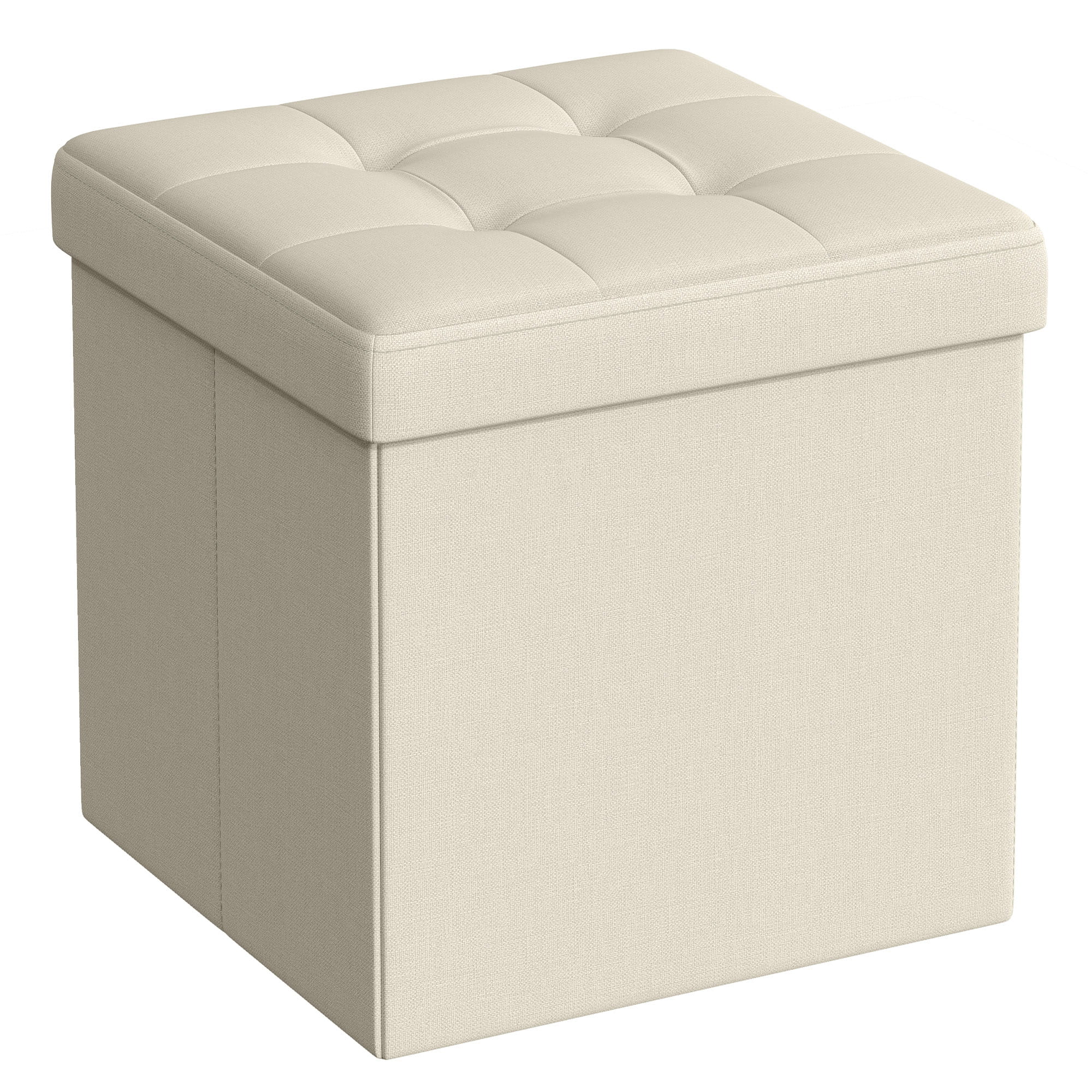 Pufa Songmics kremowa 30x30cm