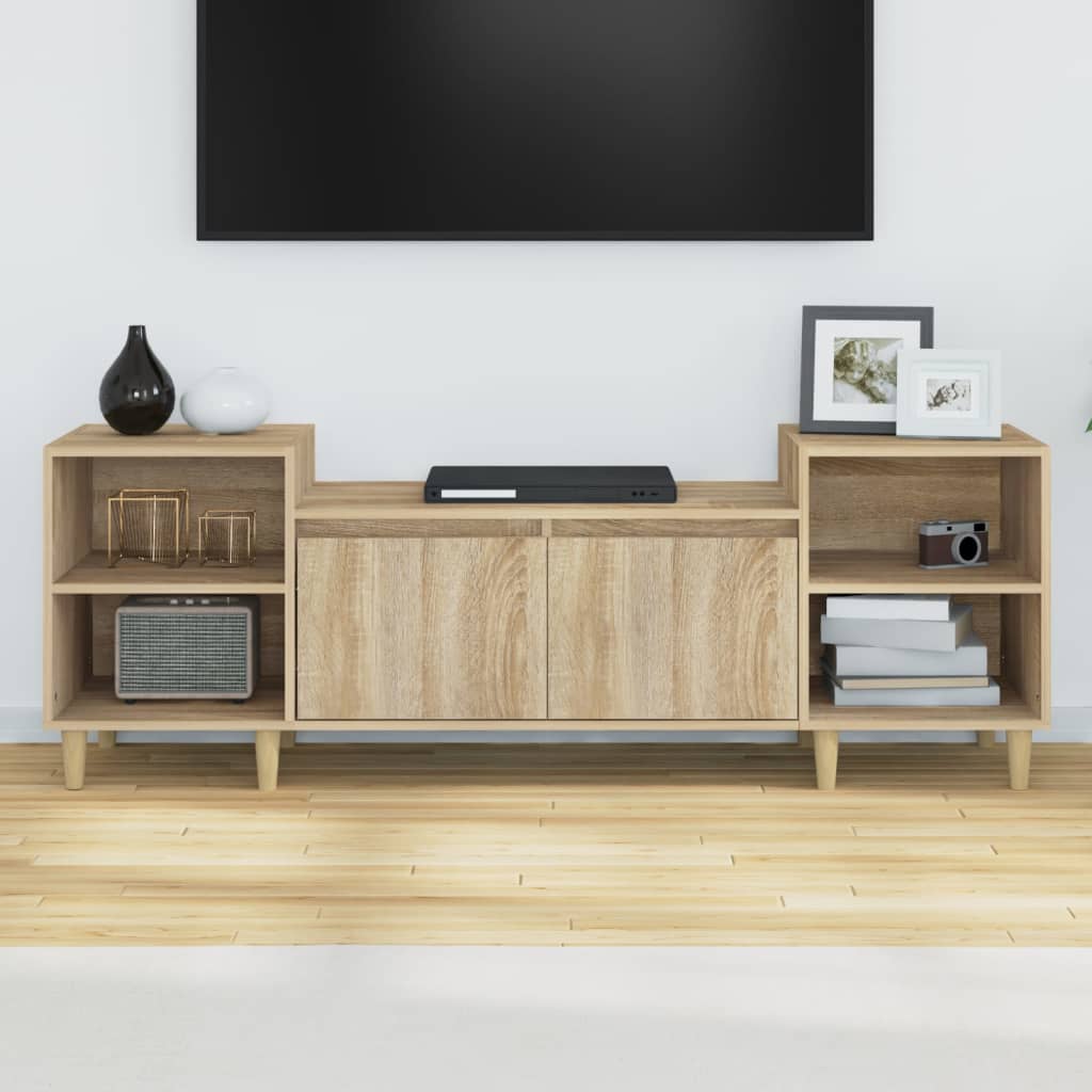 Szafka pod telewizor, dąb sonoma, 160x35x55 cm