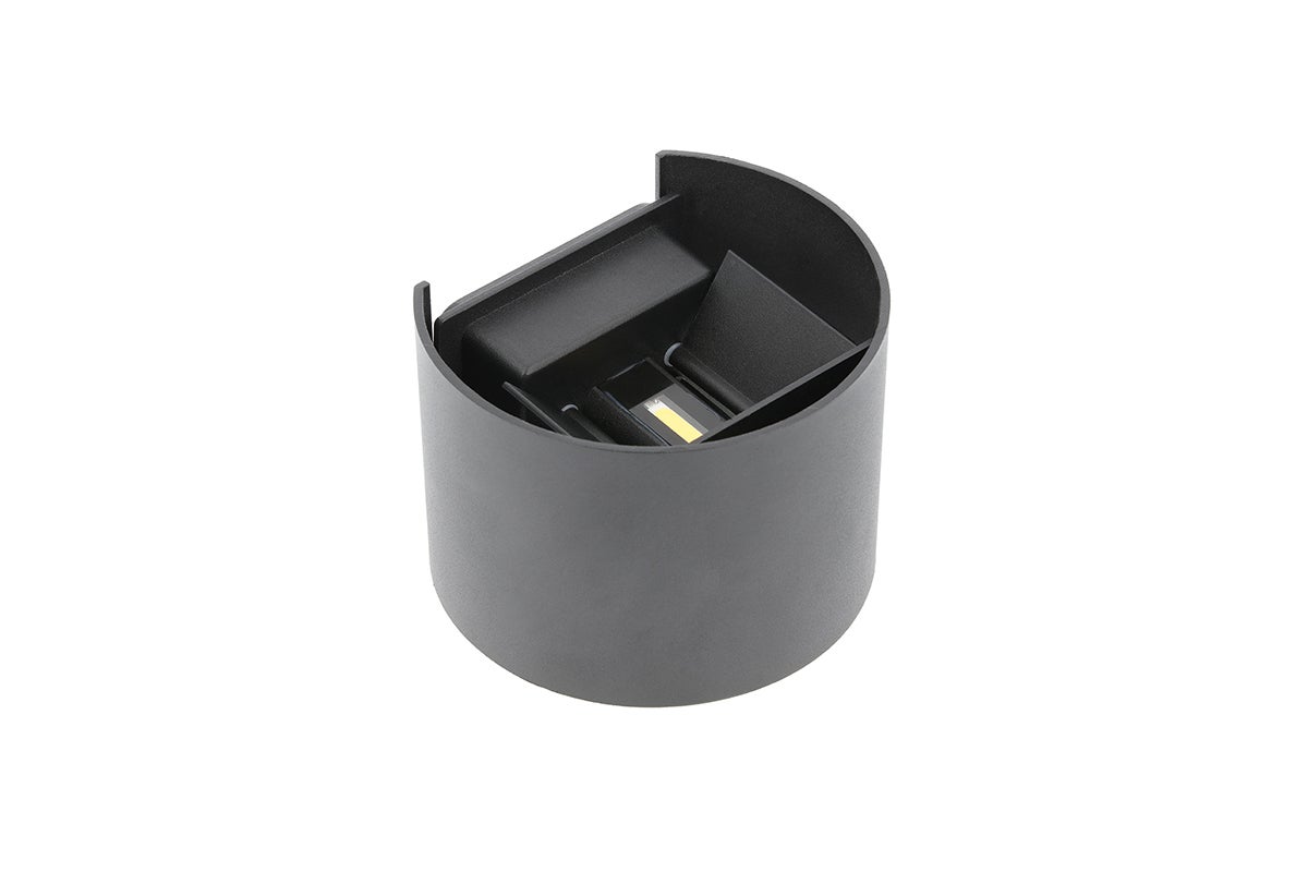 Kinkiet zewnętrzny elewacyjny LED MISSOURI-O, 7W 540lm 4000K (neutralna biel), okrągły, czarny, IP54, na elewację i do ogrodu – GTV LIGHTING