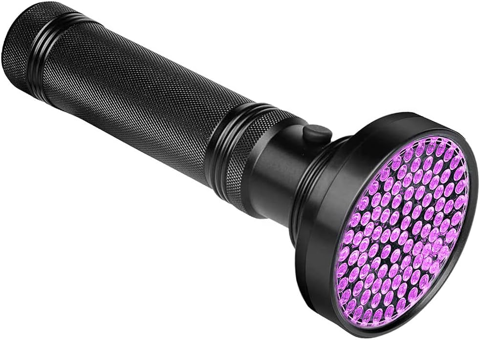 Lampa UV LED 100 diod LED - Potężna lampa UV, idealna do wykrywania plam i moczu zwierząt